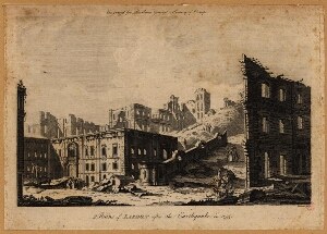 Ruins of Lisbon after the Earthquake in 1755