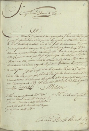 [Carta de Francisco Portilho e Melo para o Capitão Francisco Serrão de Oliveira, do Rio Negro (Amazo...