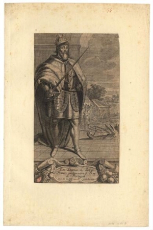 Don Dionis, el Justo. Primero destenombre 6. Rey de Portugal Vixit año 64 Obiit An. 1325