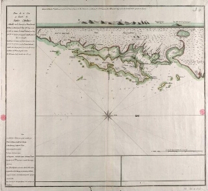 Plano de la Isla y Puerto de Santa Catalina situado en la America Meridional