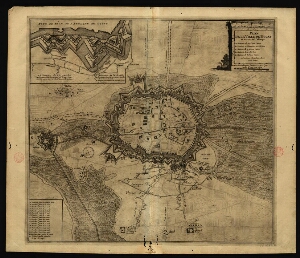 Plan de la ville de Douay et du port de l´Escarpe