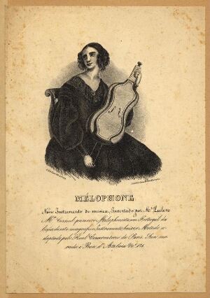 Mélophon, novo instrumento de musica, inventado por M.r Leclere
