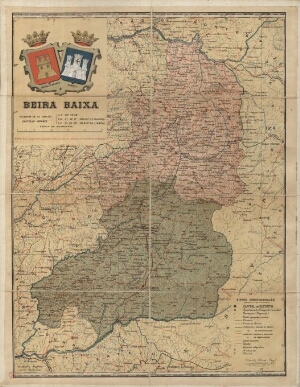 Mapa de la provincia de Beira Baixa