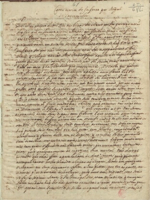 Carta escrita do Inferno por Miguel de Vasconcelos