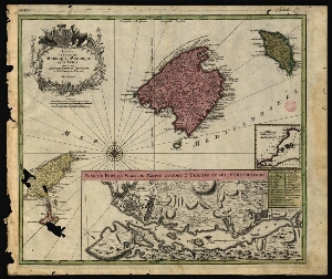 Carte des isles de Maiorque Minorque et dªYvice