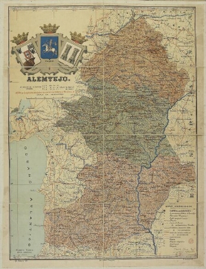 Mapa de la provincia de Alemtejo