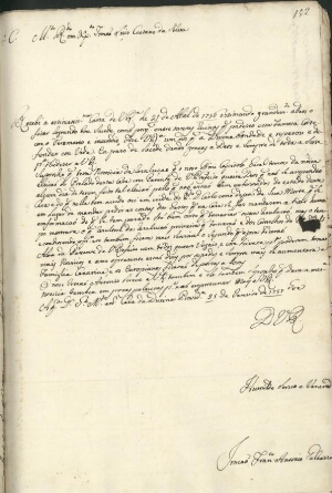 [Carta de Francisco António Galeazzi para Luís Caetano da Silva, sobre a nova eleição do Prelado da ...