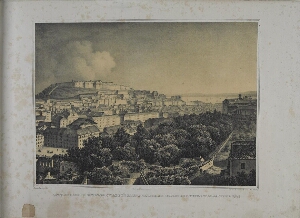 Vista do lado oriental da cidade de Lisboa, tirada do jardim de S. Pedro d'Alcantara 1844