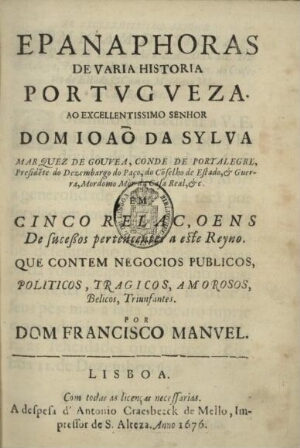 Epanaphoras de varia historia portugueza