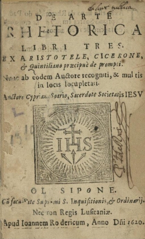 De Arte Rhetorica libri tres ex Aristotele, Cicerone, & Quintiliano proecipuè de prompti...