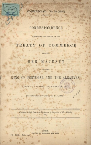 Correspondence pecting the results of tho treaty of commerce, between Eer Majesty and the King of Po...