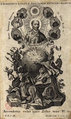 S. Ignatius Loyola Benjamin Patriarcharum. Accendetur velut ignis zelus tuus. Ps. 78.