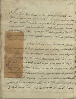 [Carta de D. Henrique de Menezes a Paulo de Carvalho Mendonça referindo que recebeu uma carta de Air...