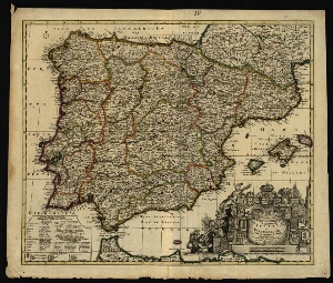 Novissima et accuratissima regnorum Hispaniae et Portugalliae tabula
