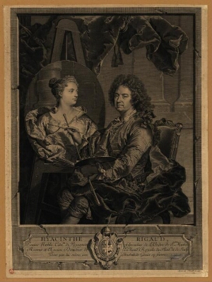 Hyacinthe Rigaud... peint par lui même, avec Elisabeth de Gouix sa femme