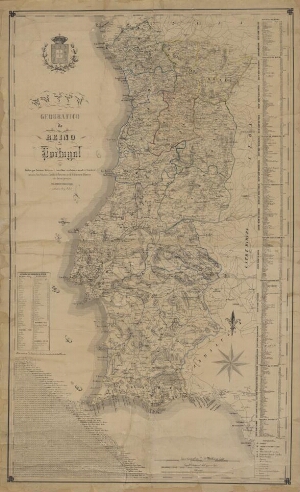 Mappa geographico do reino de Portugal