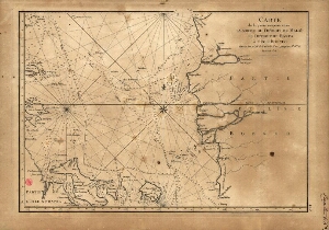 Carte de la partie comprise entre la sortie du détroit de Malac le détroit de Banca et l'Isle Borneo