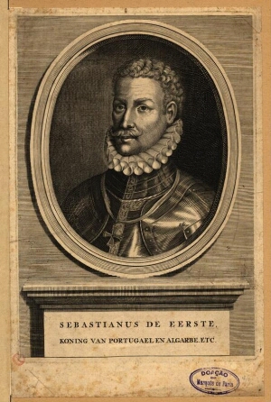 Sebastianus de eerste, Koning van Portugael en Algarbe etc.