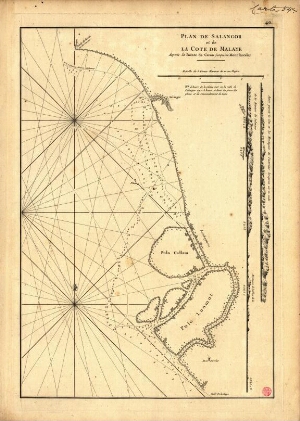 Plan de Salangor et de la côte de Malaye depuis la Pointe de Caran jusqu'au Mont Parcelar