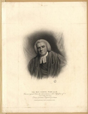 The Rev. Samuel Parr, L.L.D.