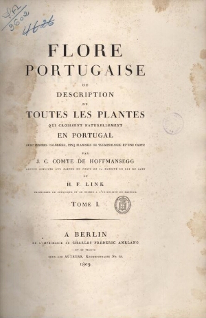 Flore portugaise ou description de toutes les plantes qui croissent naturellement en Portugal avec f...