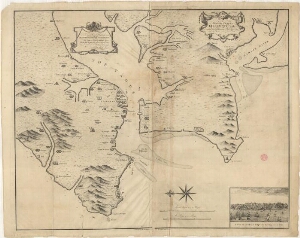 A plan and chart of Lisbon Setuval and its neighbouring country