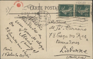 [Bilhete-postal, 1915 set. 15, Paris a Maria Cardoso de Sá Carneiro, Lisboa]