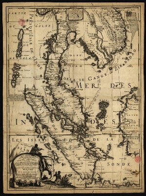 Royaume de Siam, avec les royaumes qui luy font tributaires et les isles de Sumatra, Andemaon, etc.