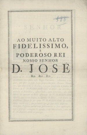 Conclusões de Poetica e Rhetorica, Presidente D. Joaquim de Guadalupe, Defendentes Antonio José de F...
