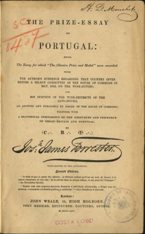 The prize-essay on Portugal