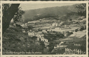 "Covilhã "Portugal", um trecho de fábricas
