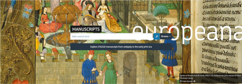 banner de acesso à Coleção Europeana Manuscritos