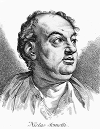 Retrato de Jommelli por Johann Caspar Lavater